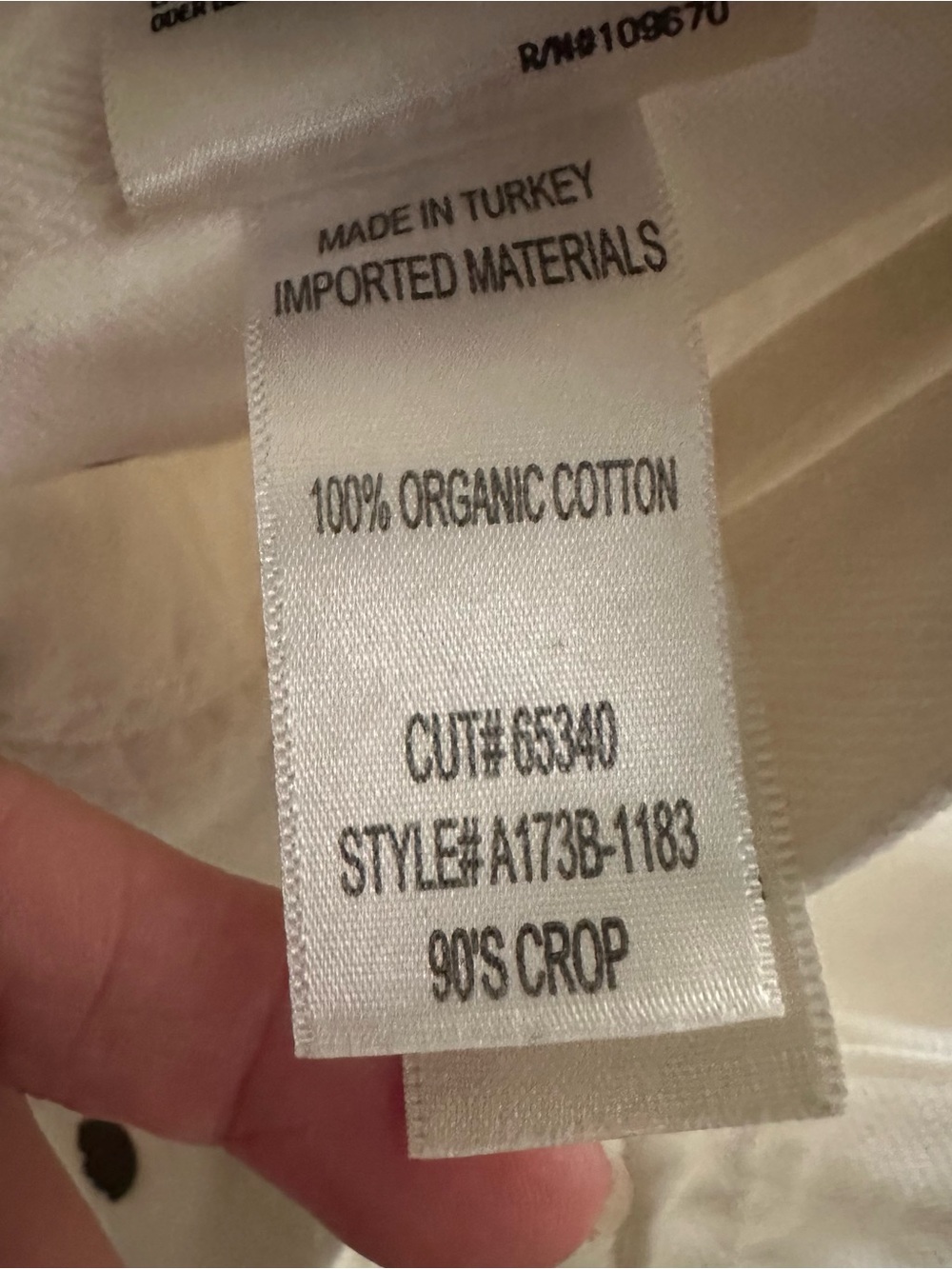Agolde White High-Rise Jeans size 25 90’s crop cotton straight cut denim summer - Picture 5 of 7